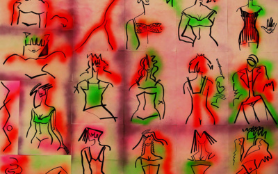Peintures Abstrait Mixte